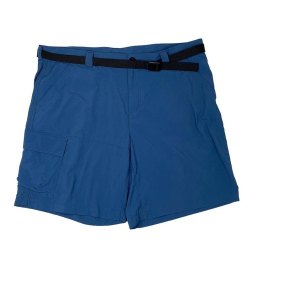 Columbia Men's Battle Ridge II Short Blue Cargo Pockets Removable Belt Size 40x9 - Picture 1 of 4